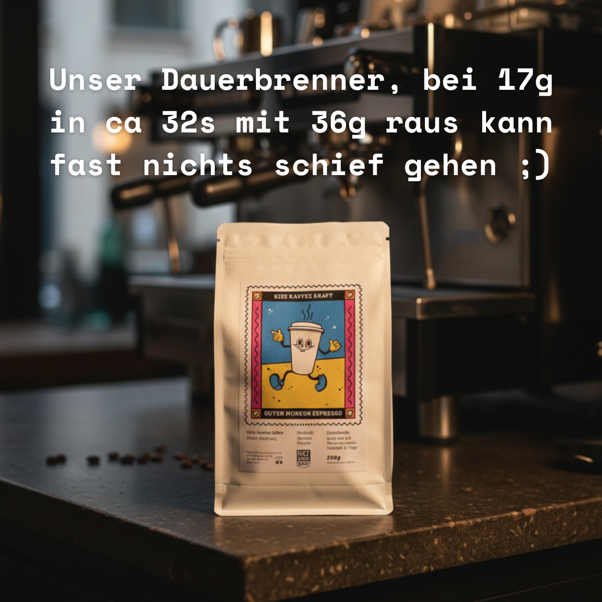 250g guten morgen blend espresso kiez kaffee kraft