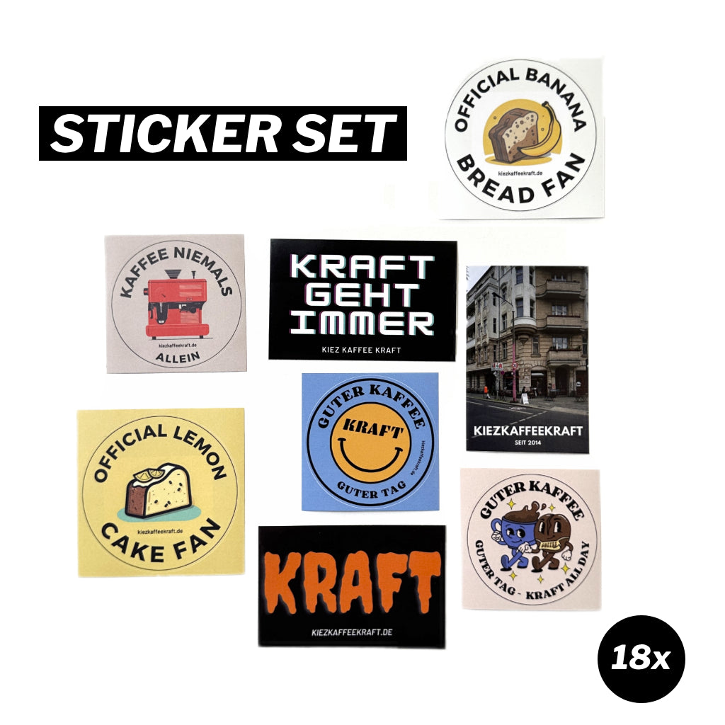 KRAFT STICKER SET - 18x