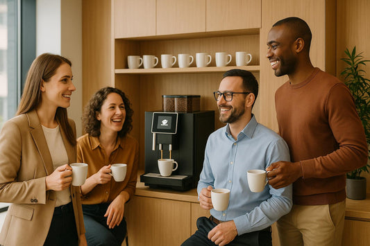 „Kaffee im Büro: Die besten Lösungen für Teams ab 20 bis 200 Mitarbeitende in Berlin“