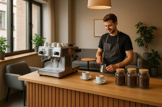 „So richtest du dein Büro-Café ein: Maschinen, Bohnen & Barista-Know-how aus Berlin“