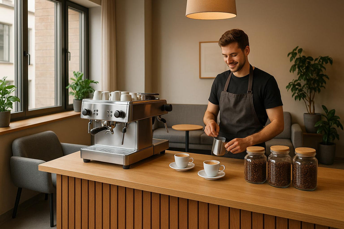 „So richtest du dein Büro-Café ein: Maschinen, Bohnen & Barista-Know-how aus Berlin“
