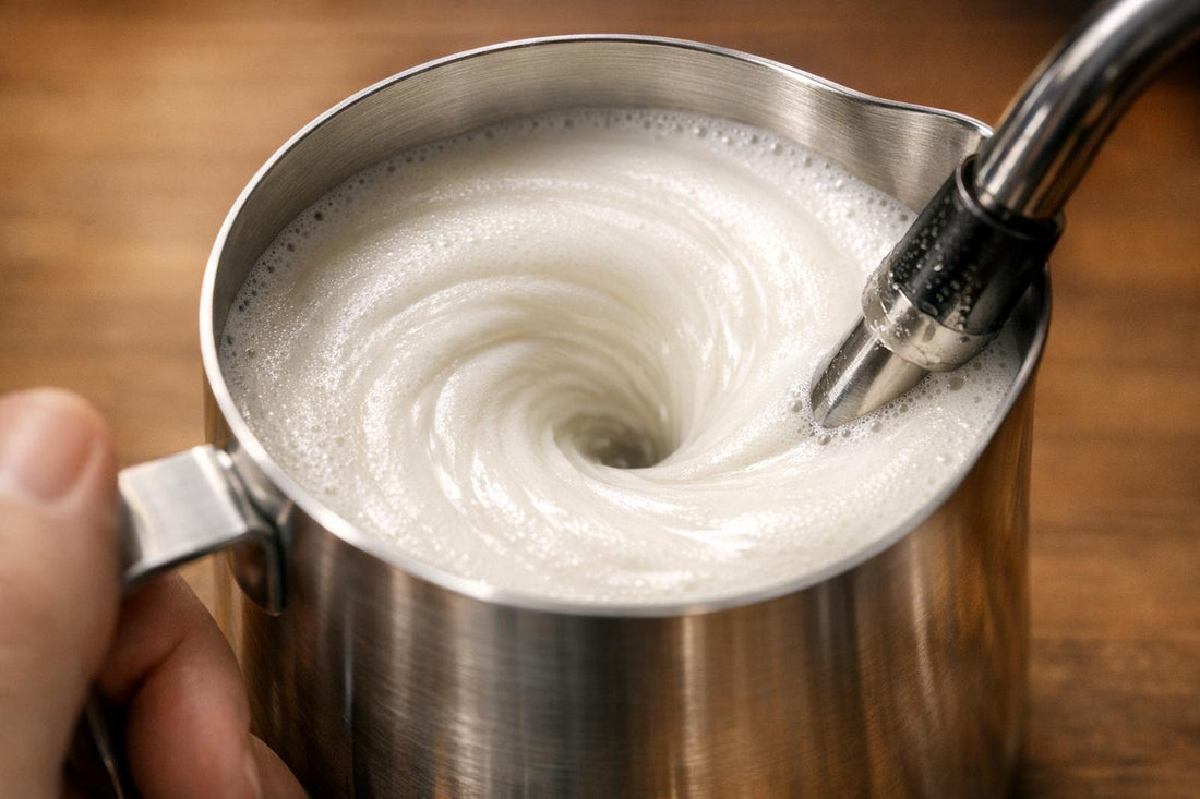 Mikroschaum meistern: Vortex‑Methode für Latte‑Art
