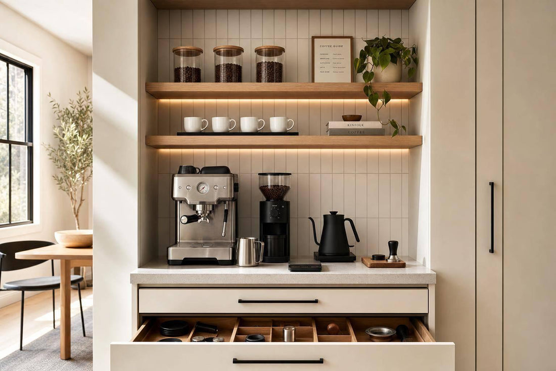 Kaffeestation zu Hause gestalten: Funktional & ästhetisch