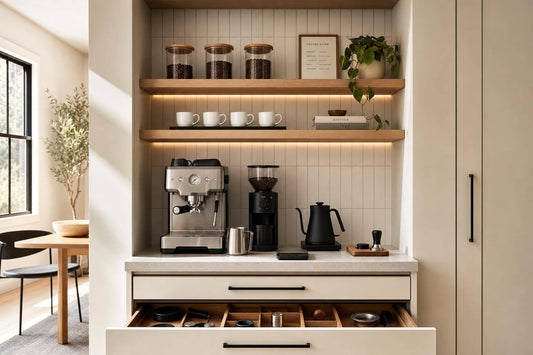 Kaffeestation zu Hause gestalten: Funktional & ästhetisch