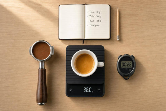 Barista Checkliste: Dose, Yield, Zeit