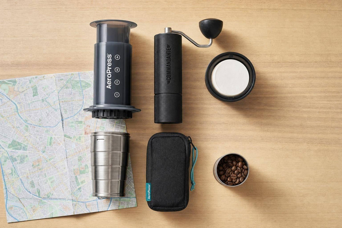 AeroPress plus Reisemühle: Setups für Berlin Trips