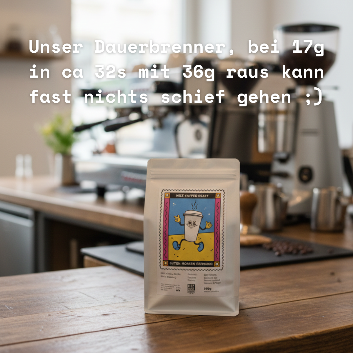kiez kaffee kraft 500g gutebn morgen blend espresso foto