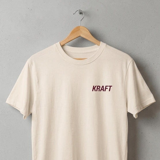 Kiez Kaffee KRAFT T-Shirt "Pankow Edition" – Natural/Off-White