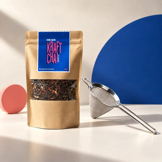 KRAFT Chai Starter Kit mit 250-g-Chai und Edelstahl-Teesieb